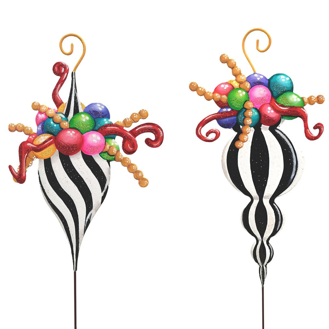 Merry & Bright Small Finial Ornaments