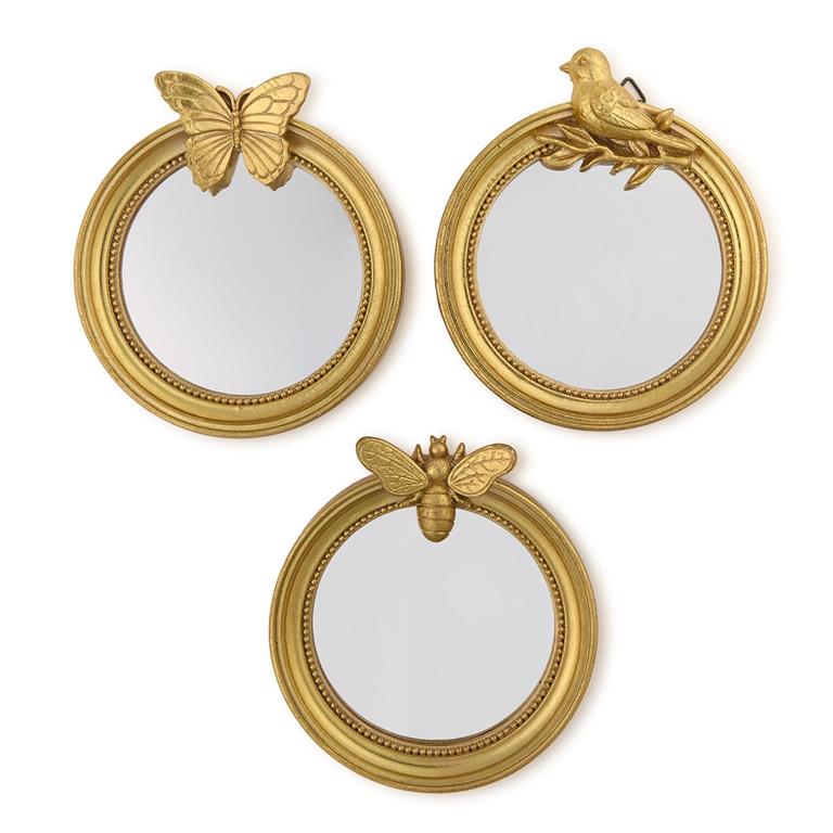 Round Mirror Trinket Tray