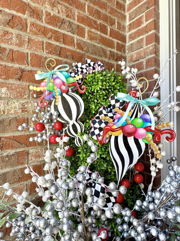 Merry & Bright Small Finial Ornaments