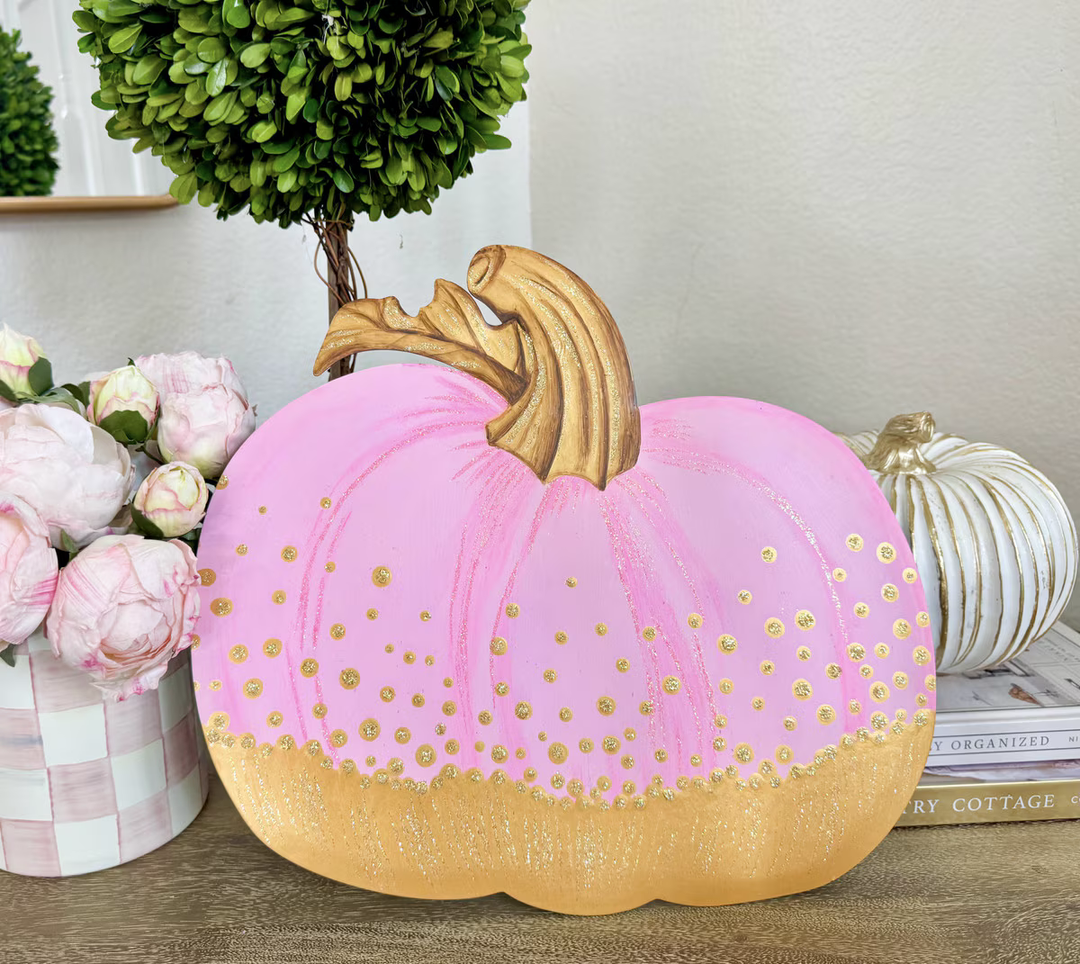 Gold & Pink Pumpkin