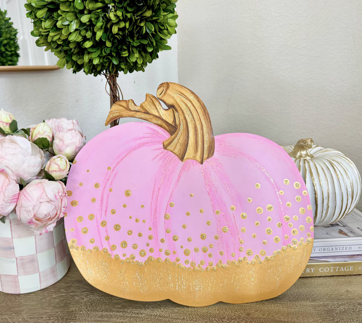 Gold & Pink Pumpkin