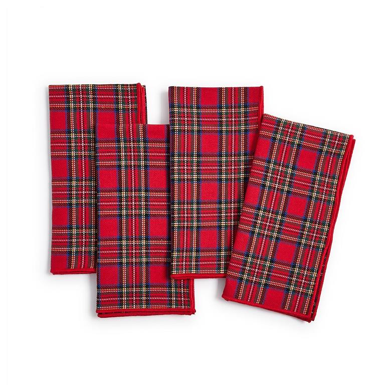 Set of 4 Tartan Traditions Cloth Napkins
