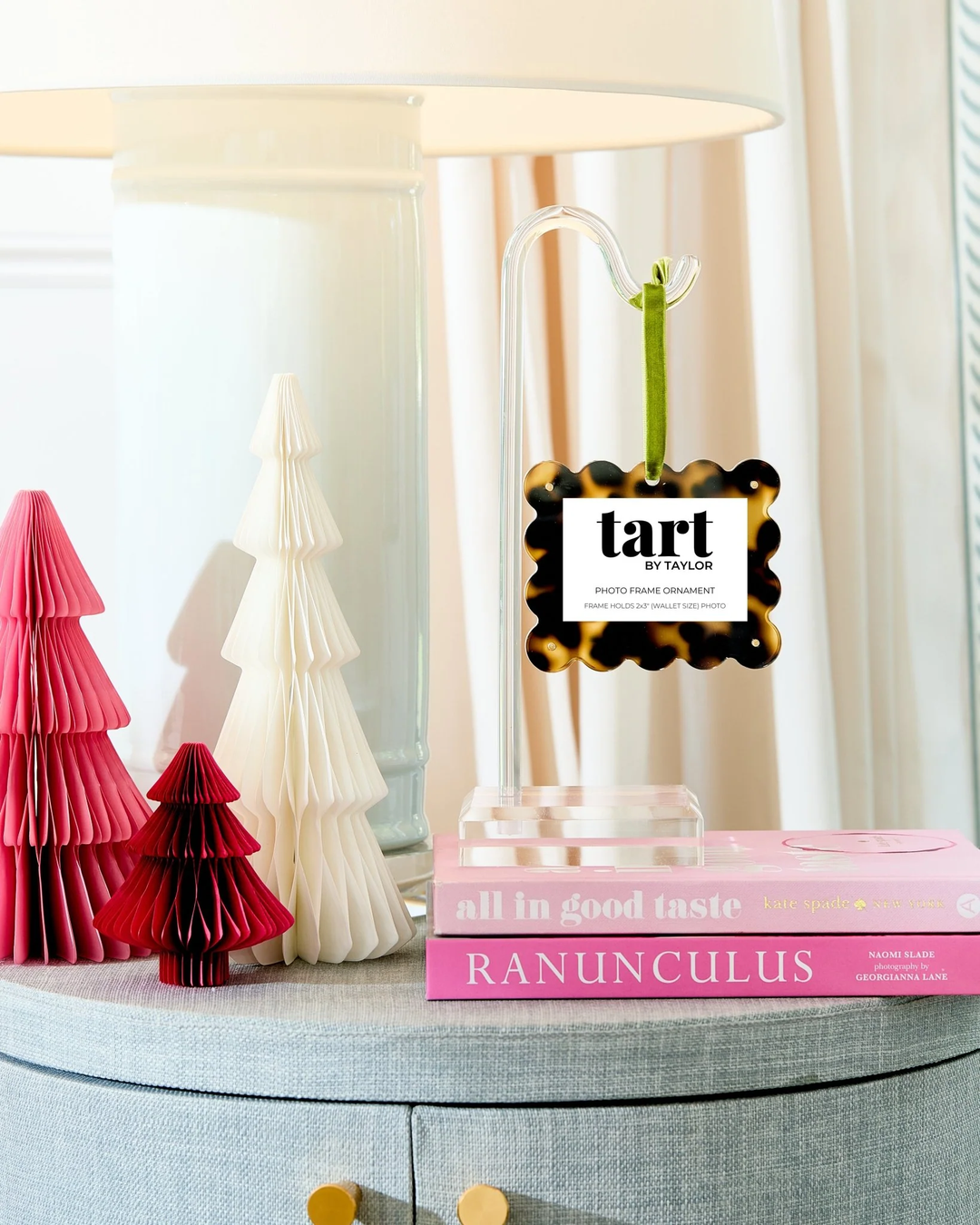 Tortoise Print Frame Ornament