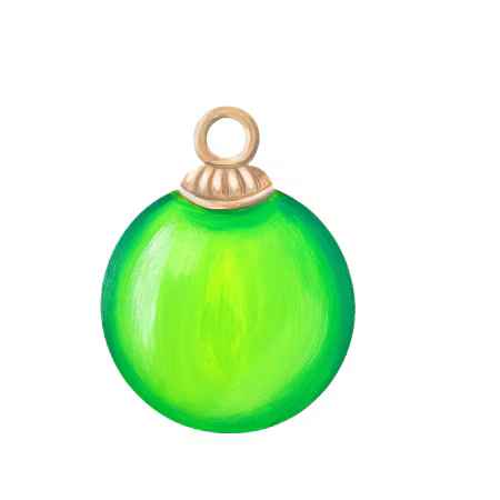 Round Tree Ornament Magnet