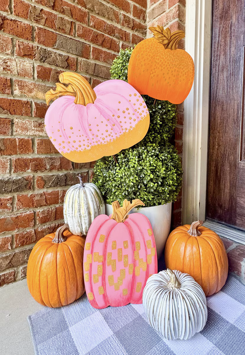 Gold & Pink Pumpkin