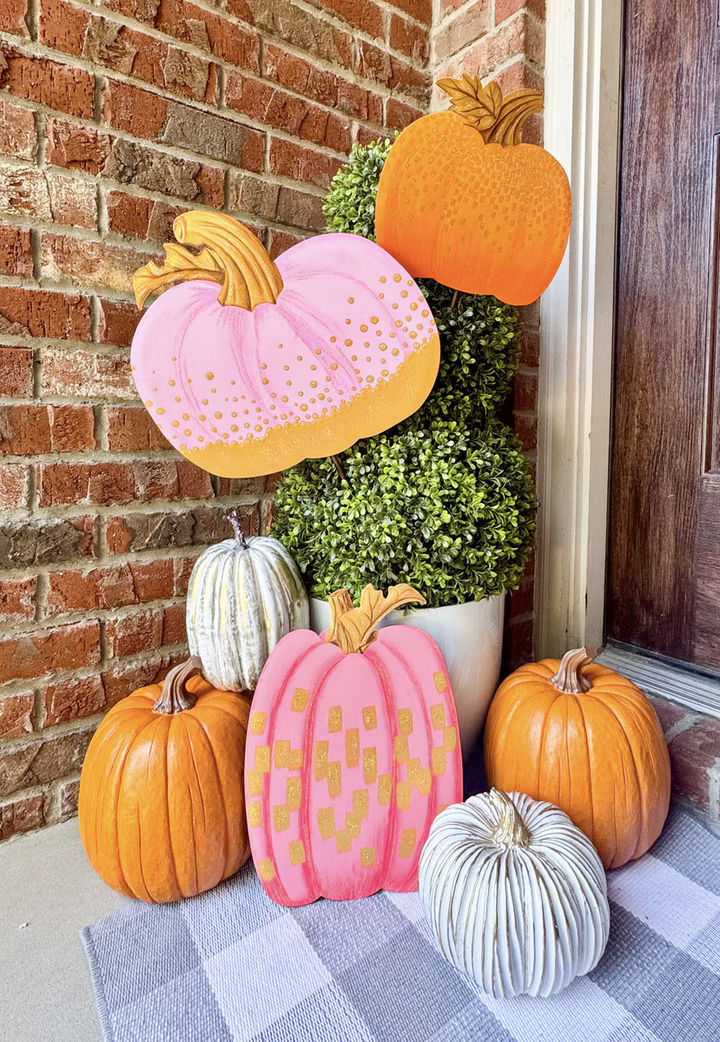 Gold & Pink Pumpkin