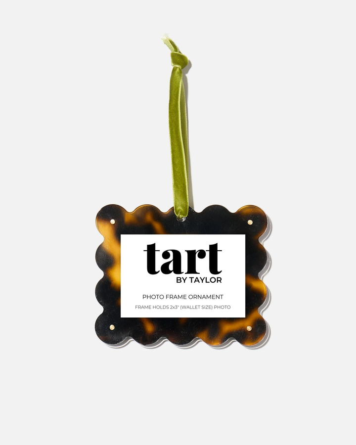 Tortoise Print Frame Ornament