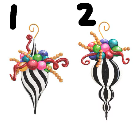 Merry & Bright Finial Ornaments