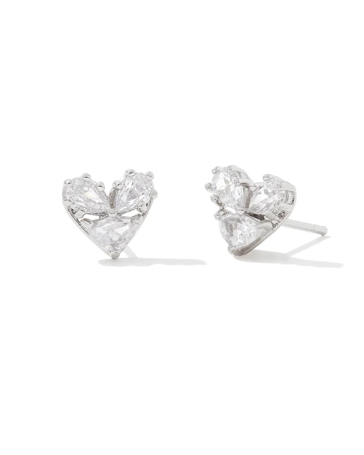 Katy Heart Stud Earrings