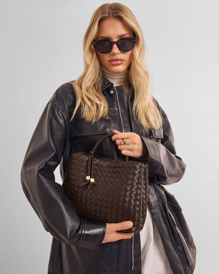 NOVA HANDWOVEN TOP HANDLE BAG