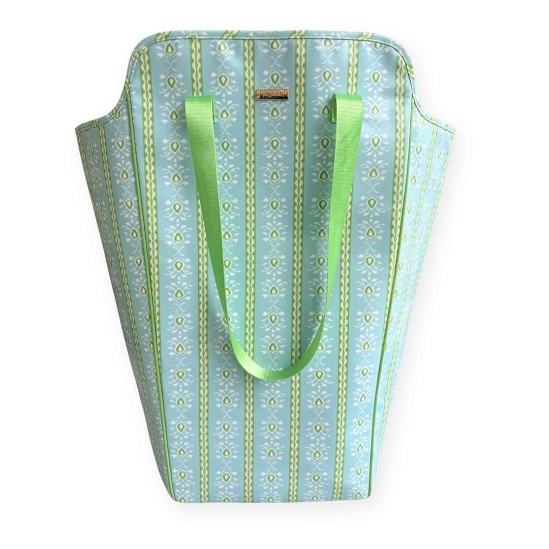 Rosemary Stripe Blue Laundry Bag