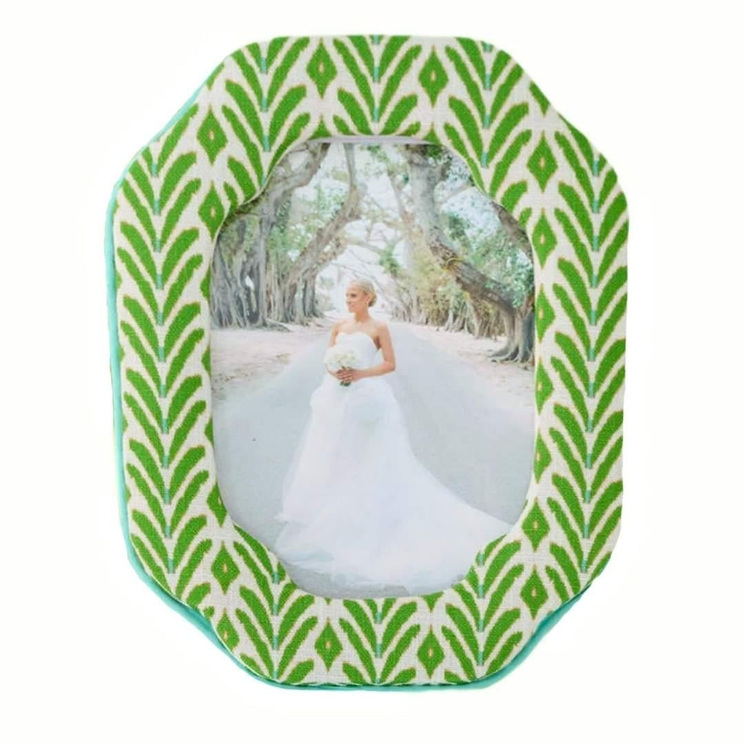 Petite Frond Green Fabric Frame