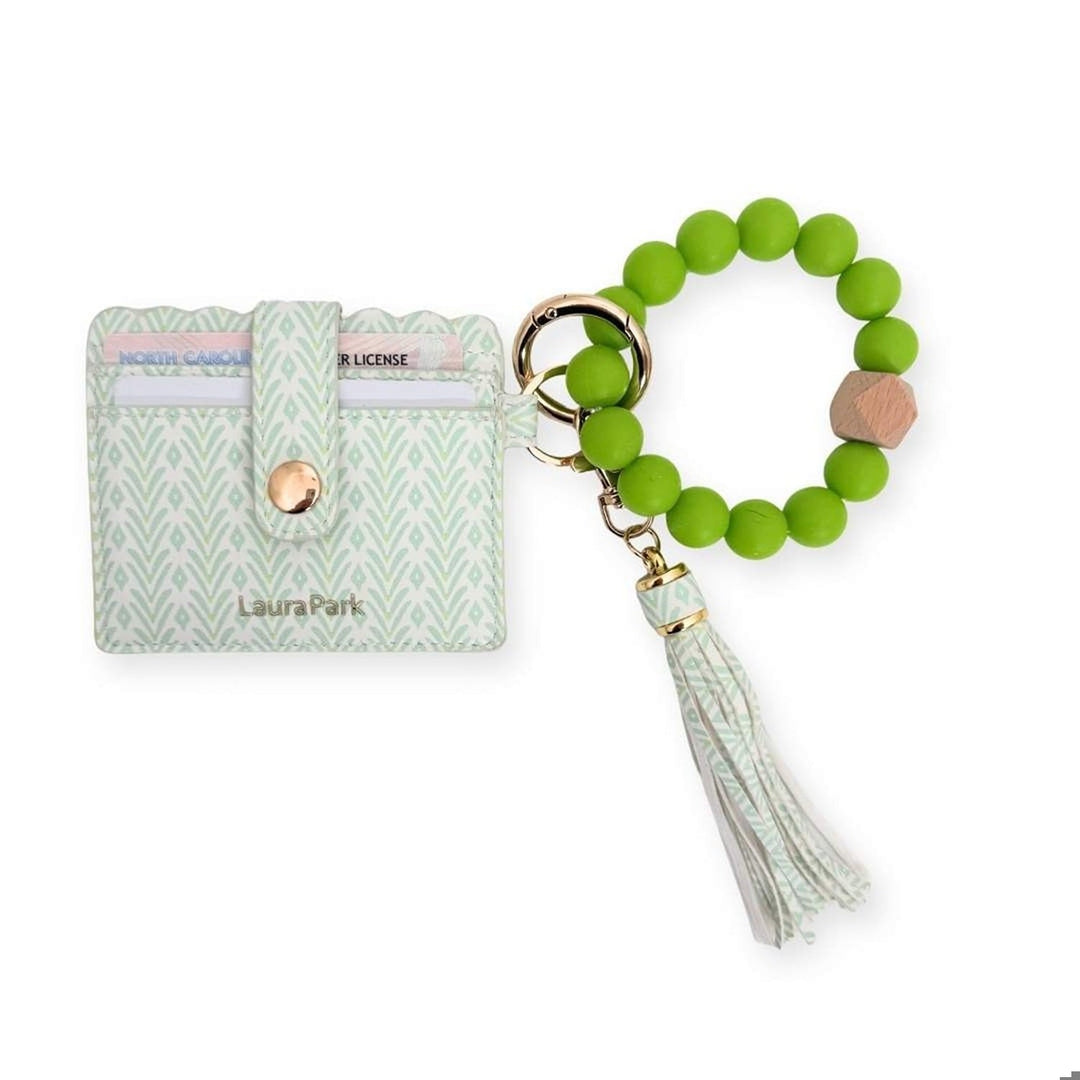 Petite Frond Mint Wristlet Wallet