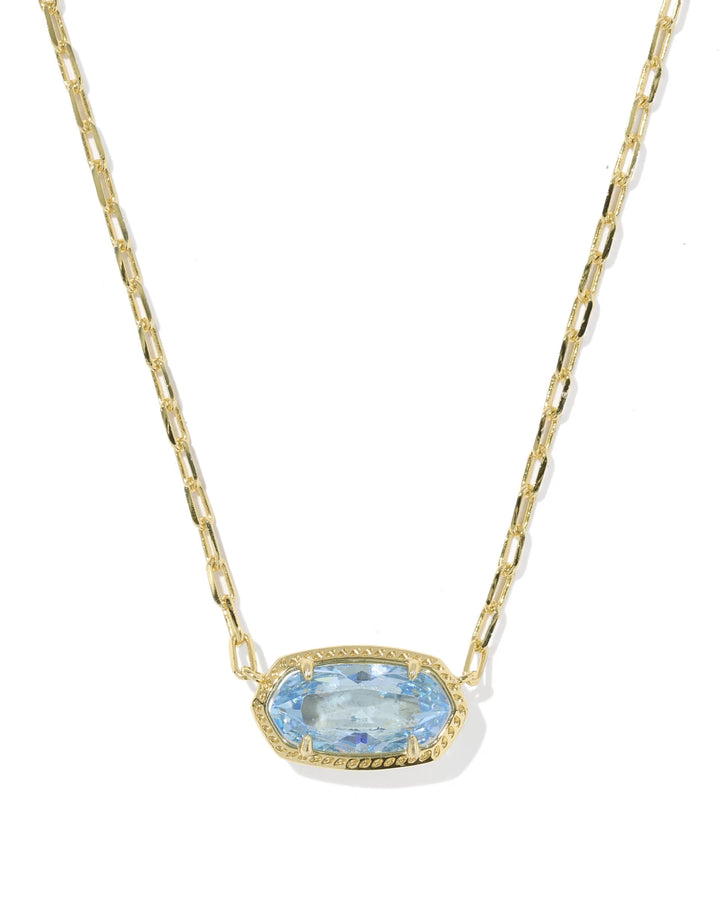 Elisa Luxe Gold Short Pendant Necklace