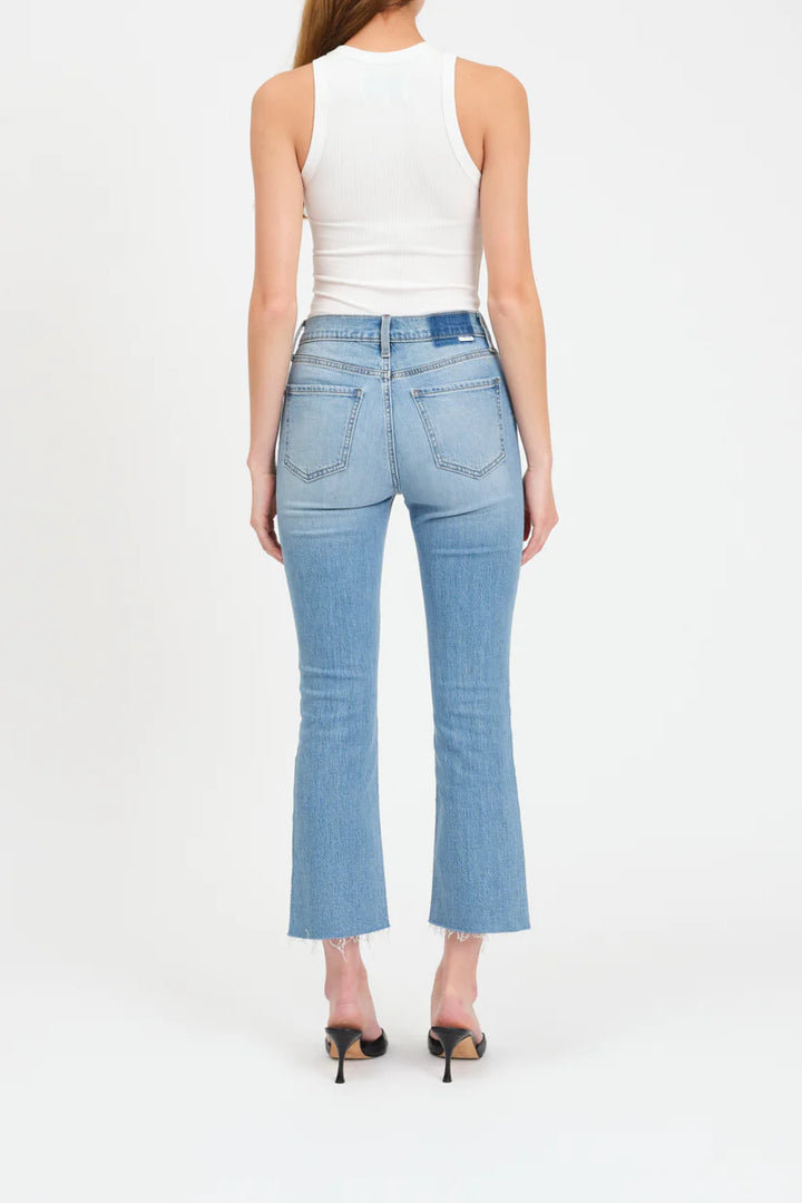 Shy Girl High Rise Crop Flare in Marina Vintage