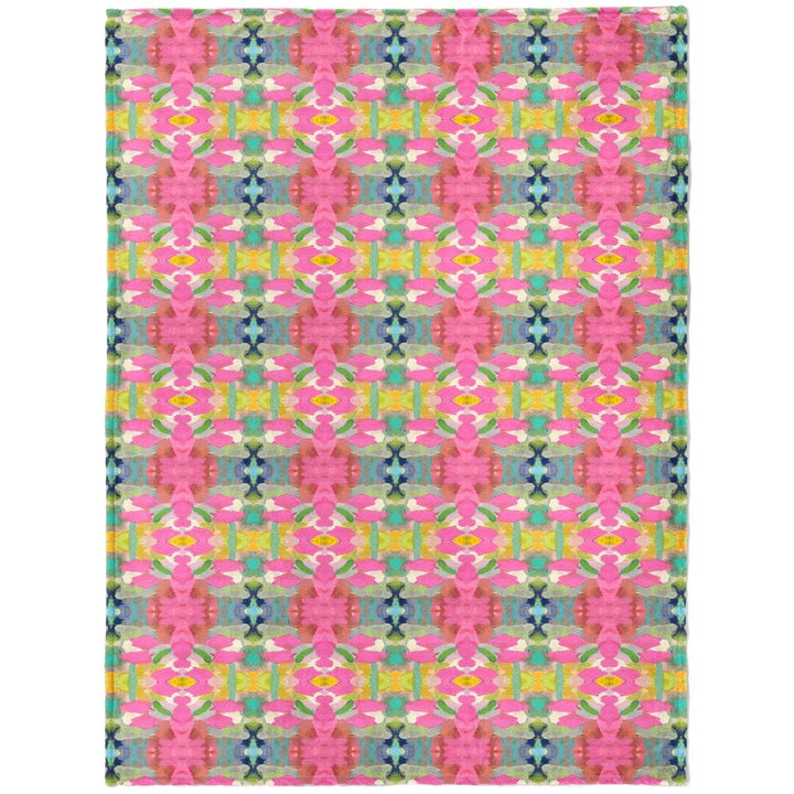 Laura Park Pink Paradise Fleece Blanket