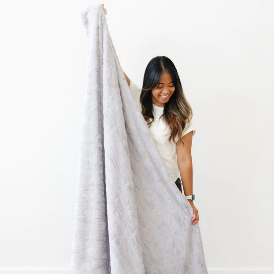 Patterned Faux Fur Throw Blankets