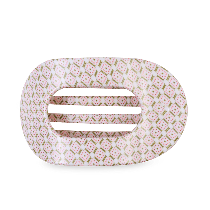 TELETIES x Laura Park Collection Pine & Pearl Flat Round Hair Clip