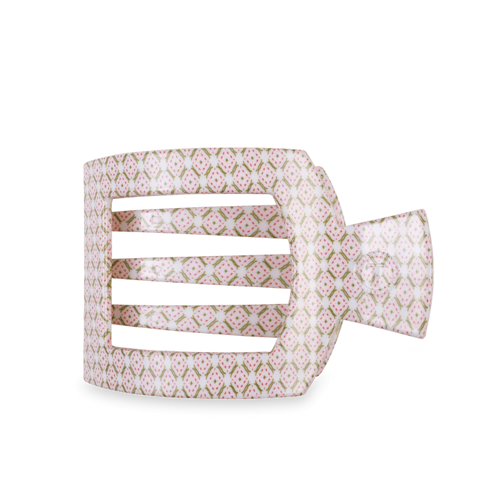 TELETIES x Laura Park Collection Pine & Pearl Flat Square Hair Clip