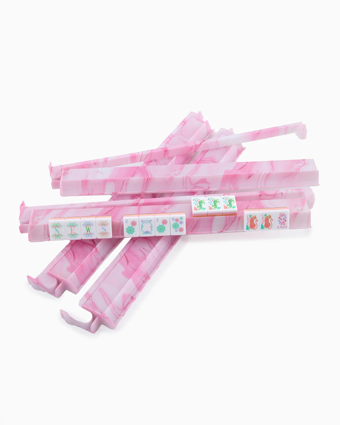 Oh My Mahjong - Pink Quartz Rack and Pusher Set