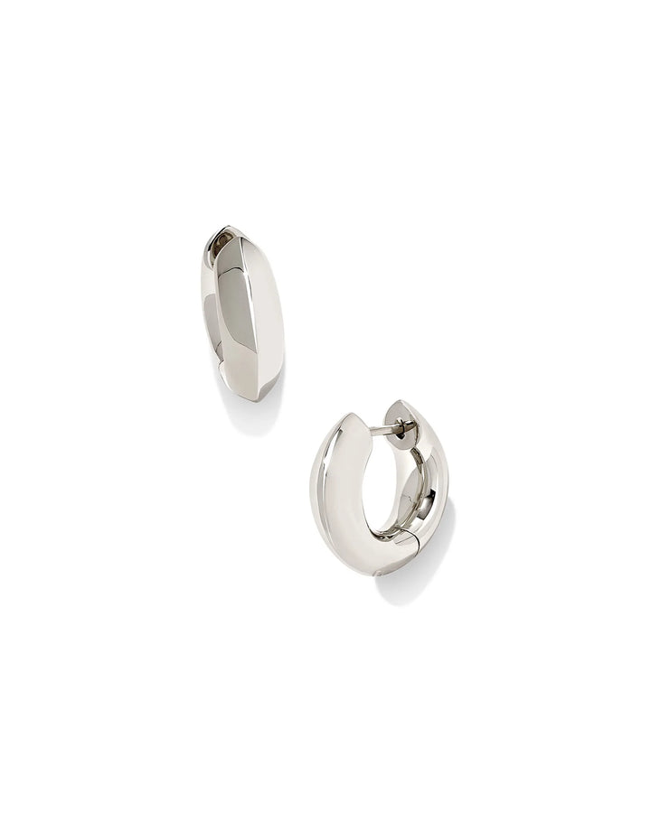 Mikkie Polished Metal Huggie Earring