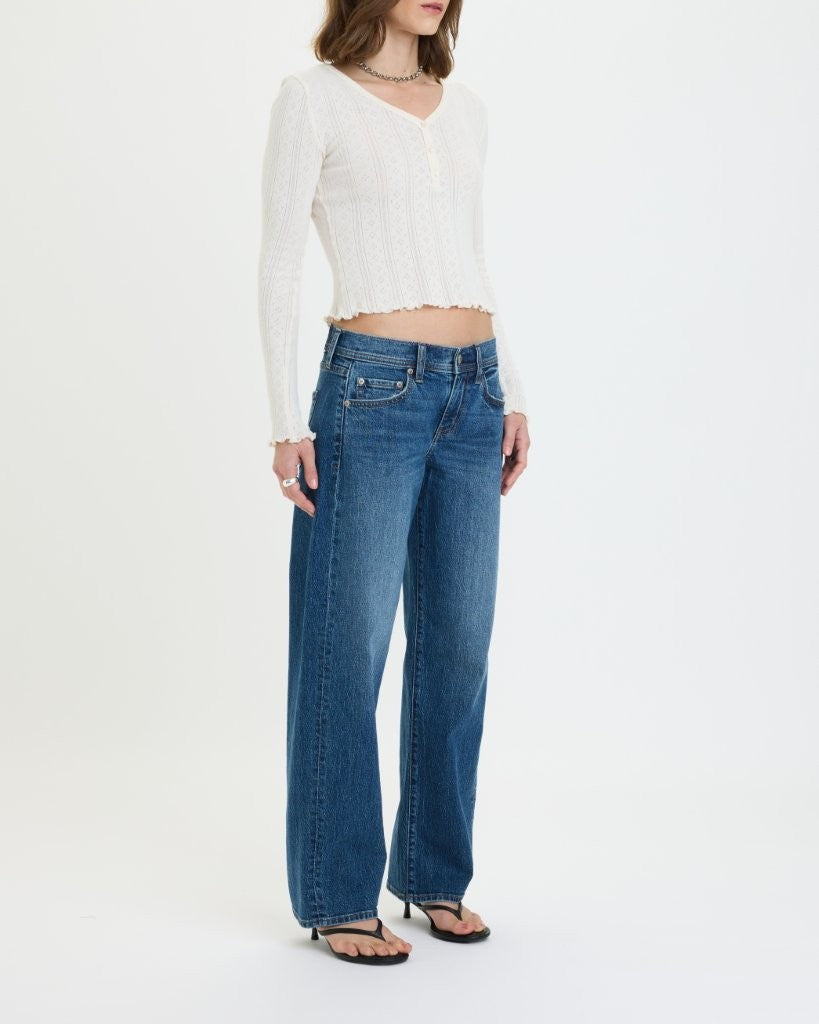 REPLAY LOW RISE V-WAIST SOFT BARREL
