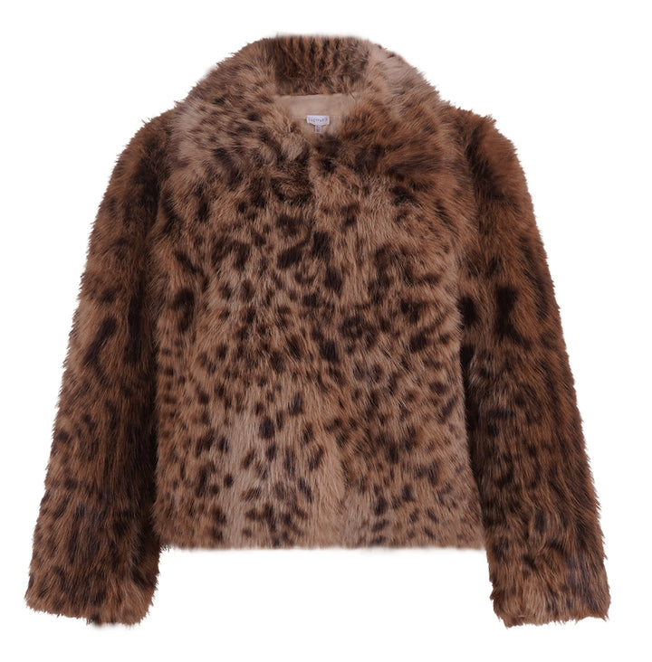 C5724 CHERRY FAUX FUR JACKET