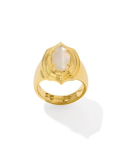 ELYSE STEPPED FRAME COCKTAIL RING