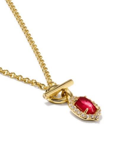 DAPHNE CRYSTAL FRAME TOGGLE NECKLACE
