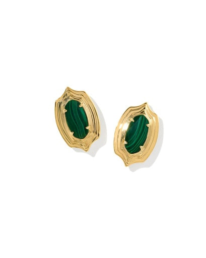 ELLIE STEPPED FRAME STUD EARRINGS