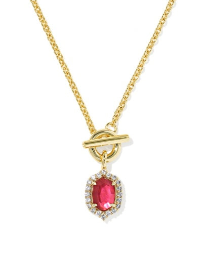 DAPHNE CRYSTAL FRAME TOGGLE NECKLACE