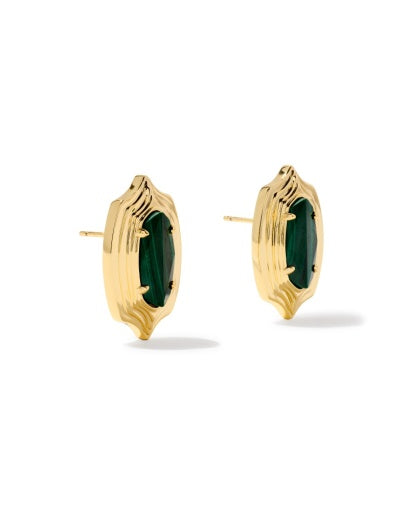 ELLIE STEPPED FRAME STUD EARRINGS