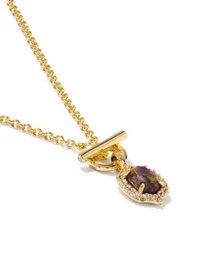 DAPHNE CRYSTAL FRAME TOGGLE NECKLACE