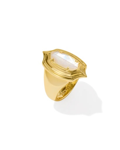 ELYSE STEPPED FRAME COCKTAIL RING
