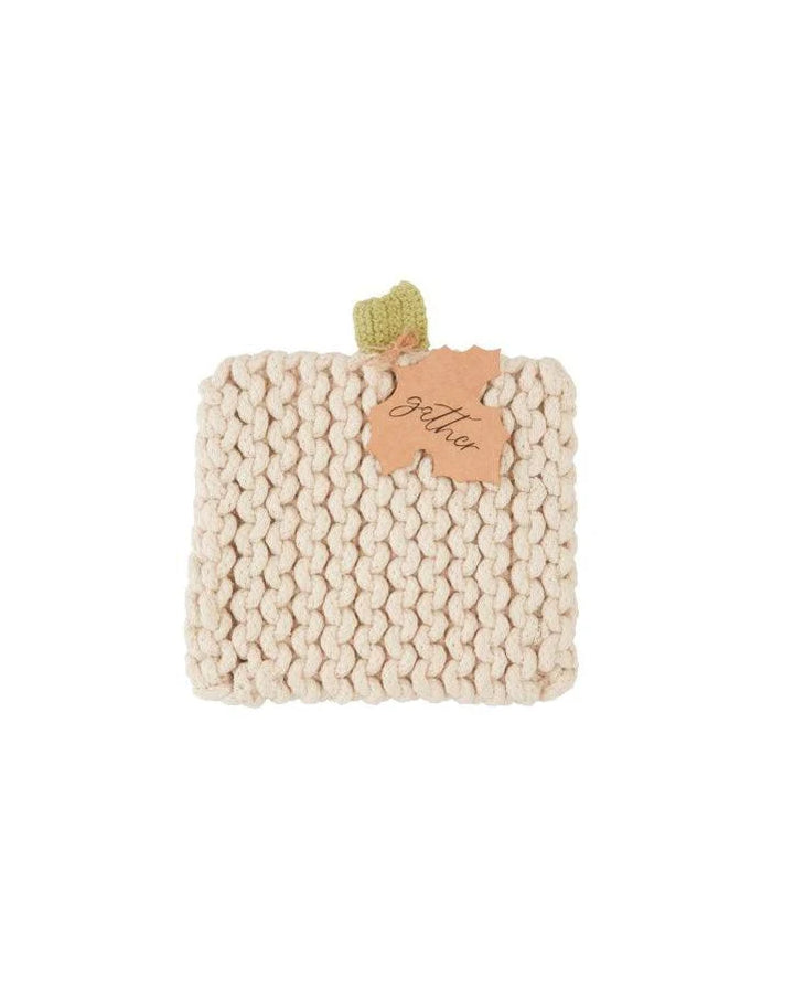 Pumpkin Knit Trivets