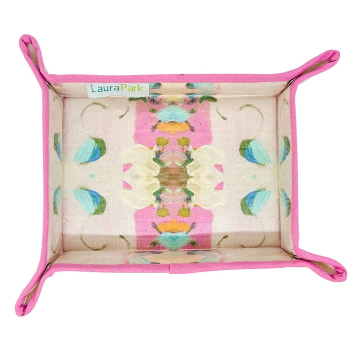 Laura Park Monet's Garden Pink Snap Tray