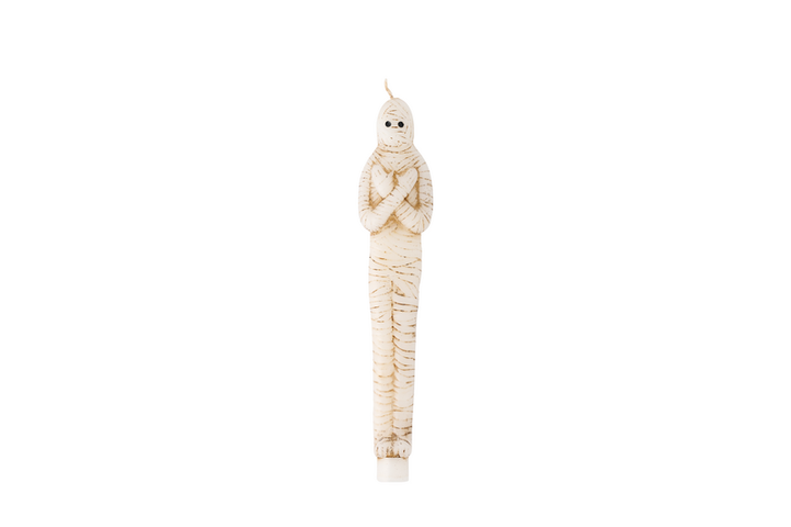 Mummy Halloween Taper Candle