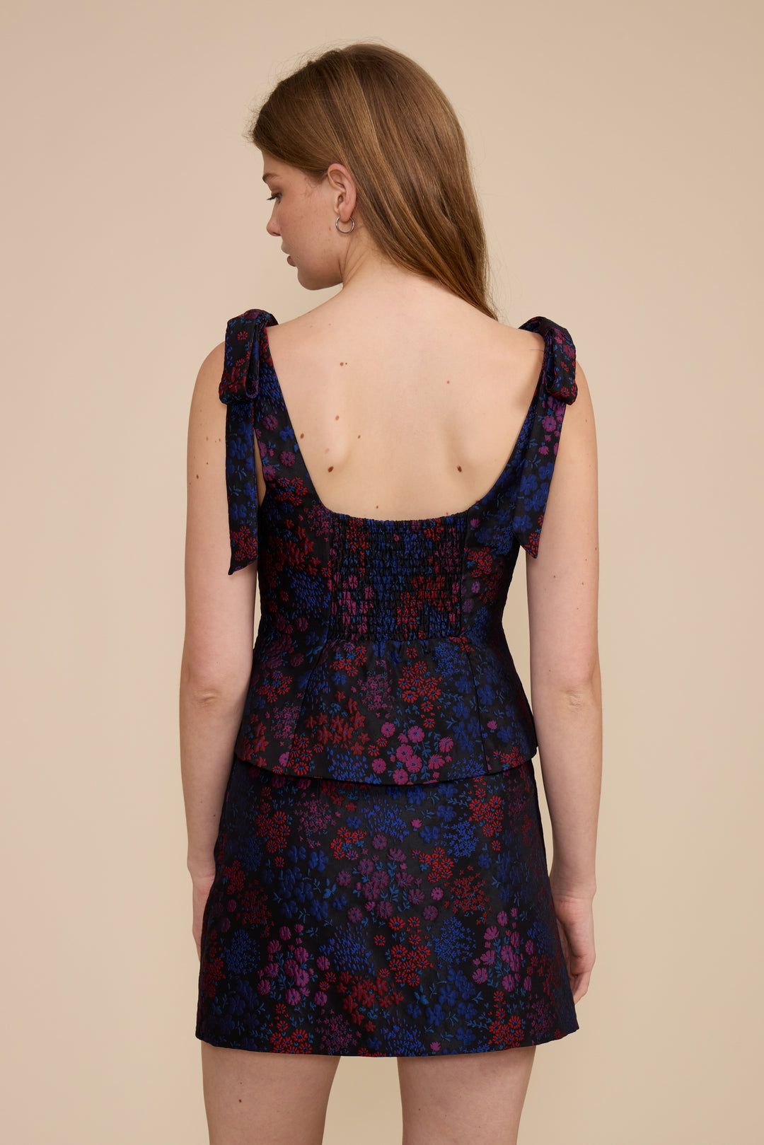 T5623 SABRINA BROCADE TOP