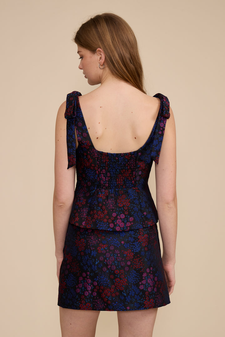T5623 SABRINA BROCADE TOP