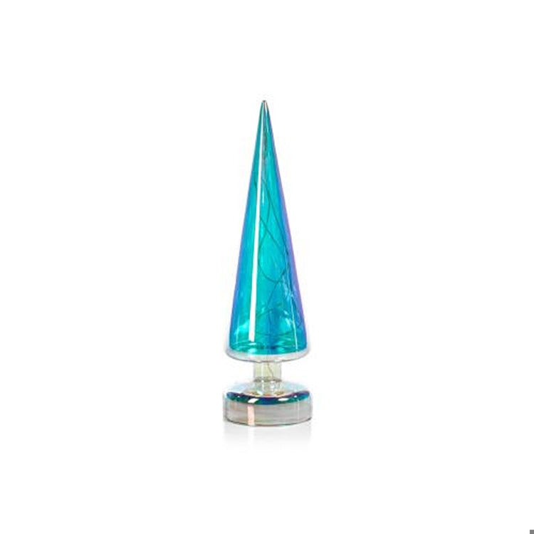 LED Silver Rainbow Luster Tree-12.25", Min. 6