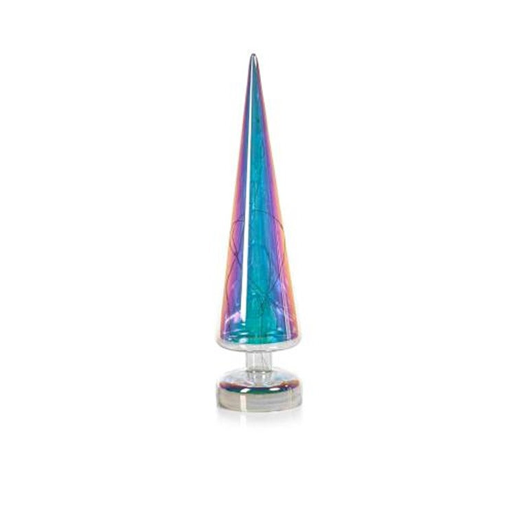 LED Silver Rainbow Luster Tree-14.25", Min. 4