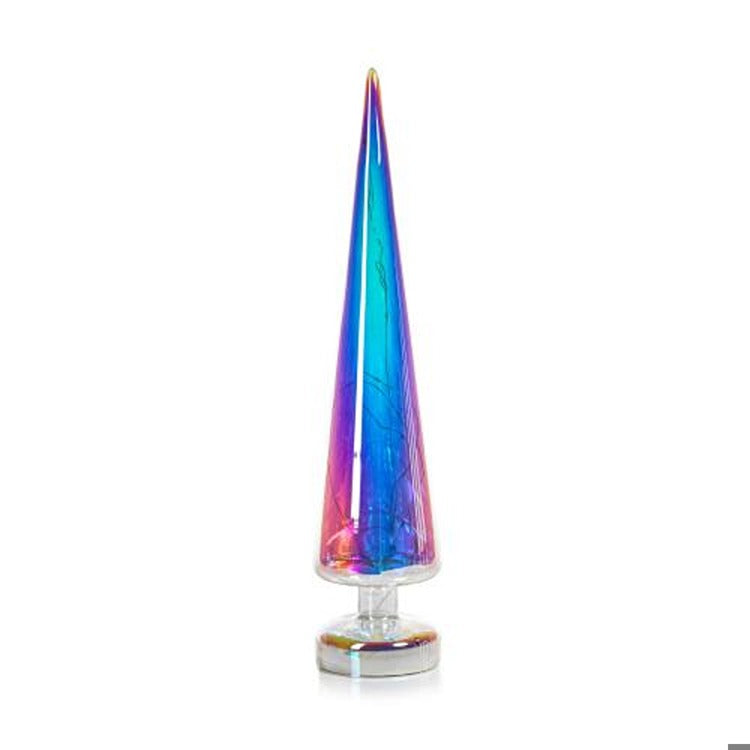 LED Silver Rainbow Luster Tree-16.25", Min. 4
