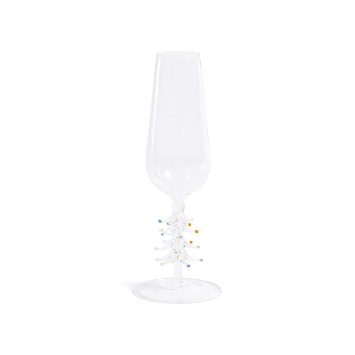 Treetop Cheers Champagne Flute-Clear