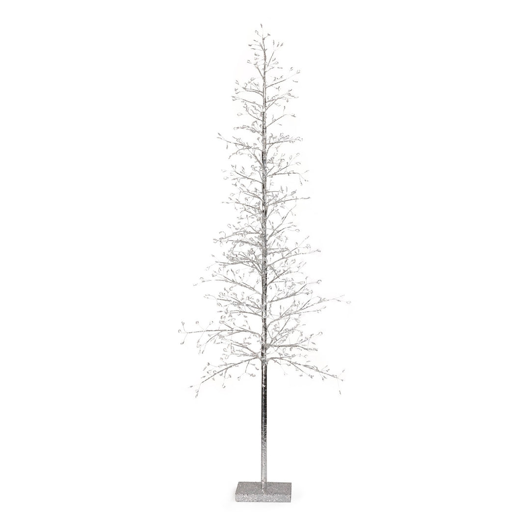 Silver  LED Tree, 6 Feet