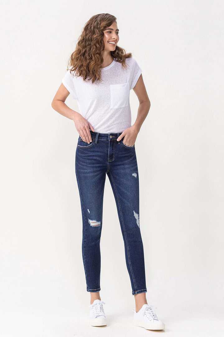 MID RISE CROP SKINNY