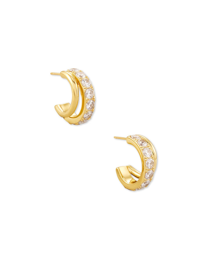 Kendra Scott Livy Gold Huggie Earrings