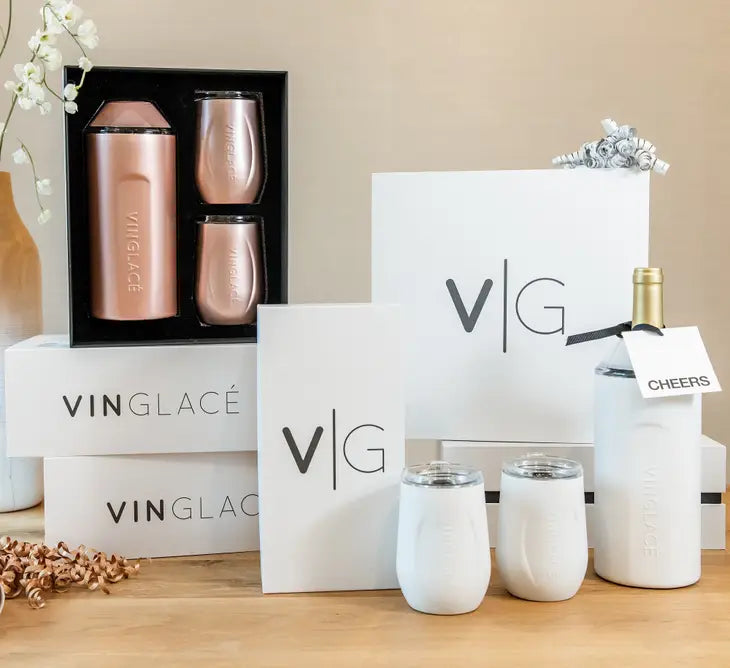 Vinglacé - Wine Gift Sets with Glass Lined Wine Glasses