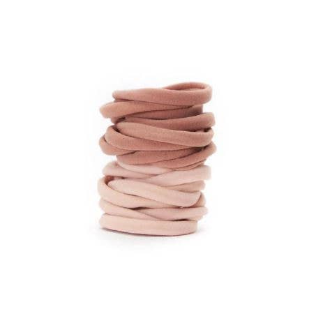 KITSCH Recycled Nylon Elastics 20pc Set - Blush