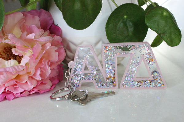 Glitter Sorority Keychain