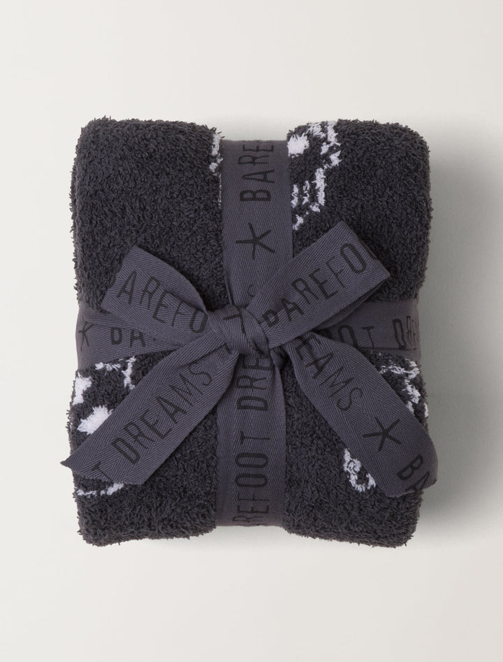 Barefoot Dreams CozyChic Skull Stroller Blanket